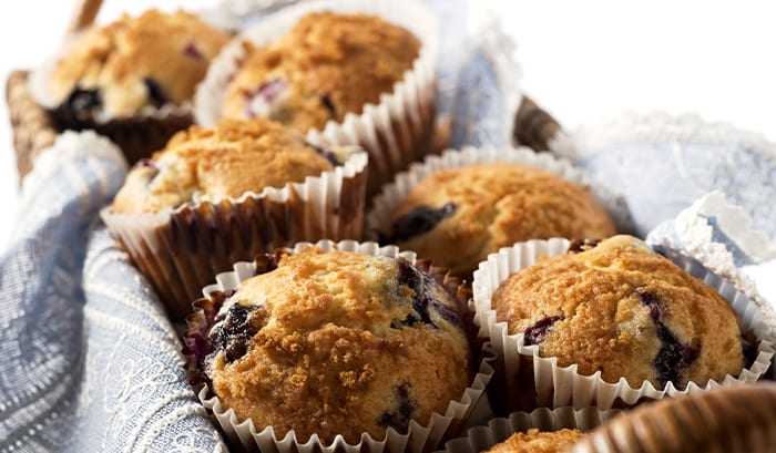 High-Protein Blueberry Muffin