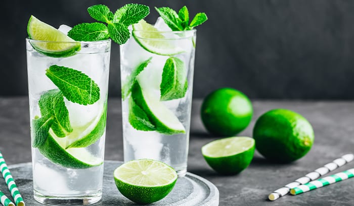 High-Protein Mojito Mocktail