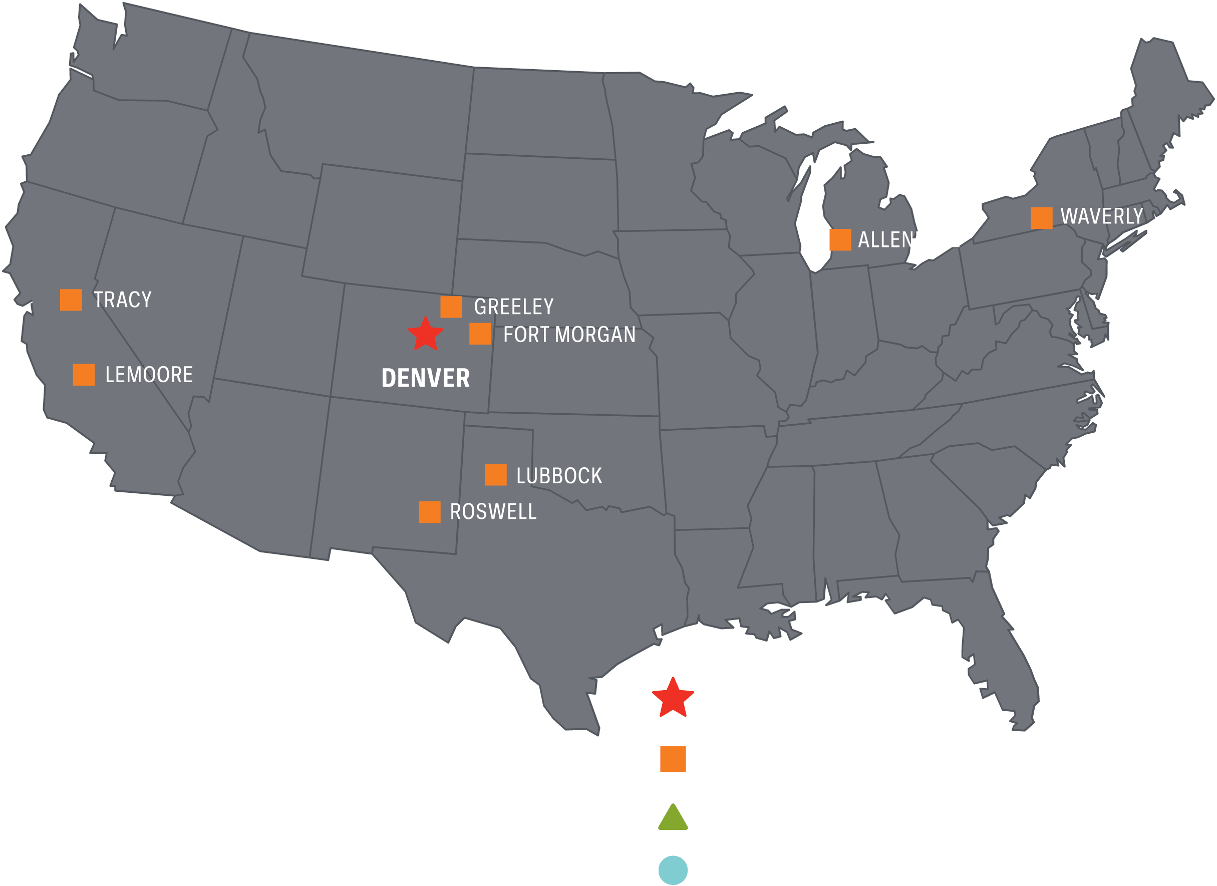 Leprino U.S. locations